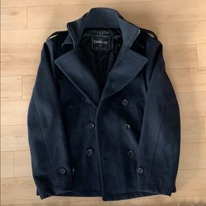 Express Men’s Dark Navy Coat Jacket